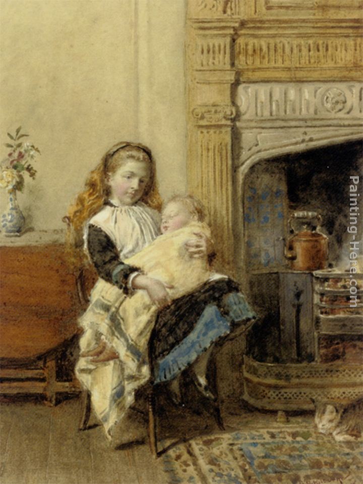 George Goodwin Kilburne Minding Baby
